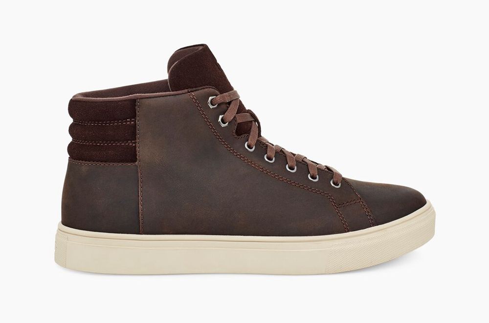 Ugg Sneakers Canada - Ugg Men's Baysider High Weather Brown